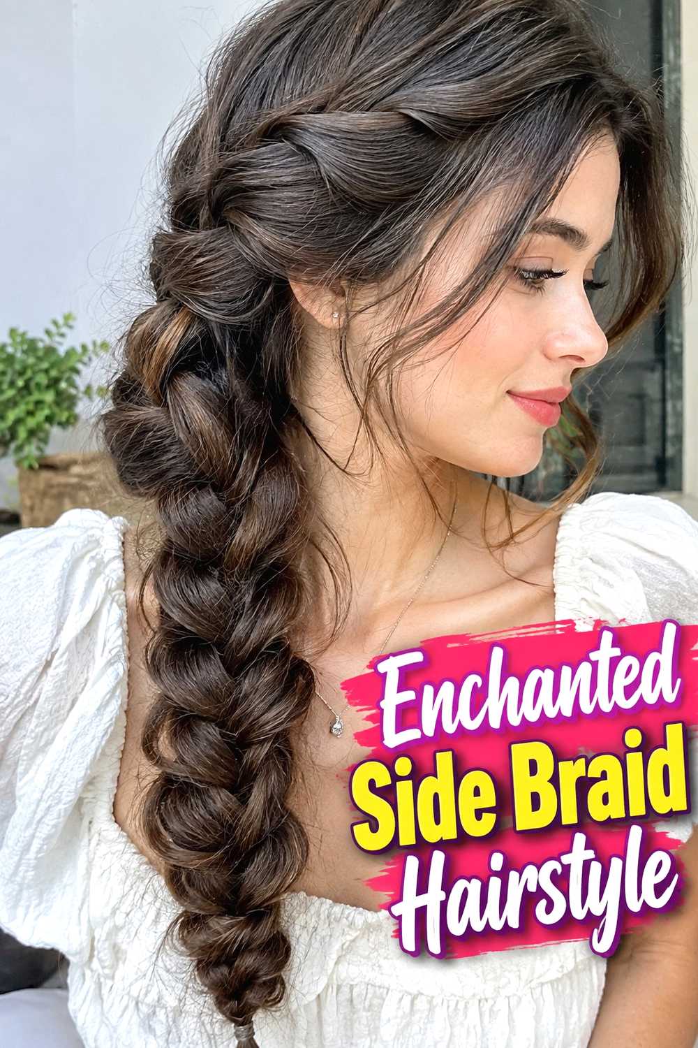 13. Enchanted Side Braid Hairstyle