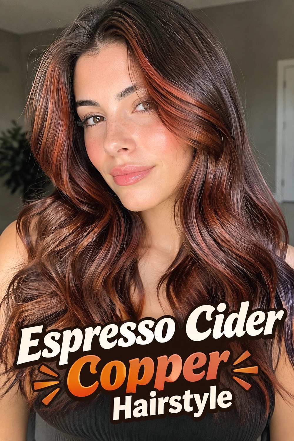 12. Espresso Cider Copper Hairstyle