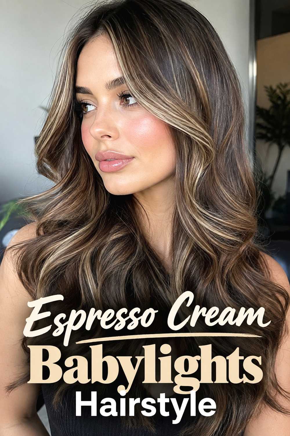 16. Espresso Cream Babylights Hairstyle