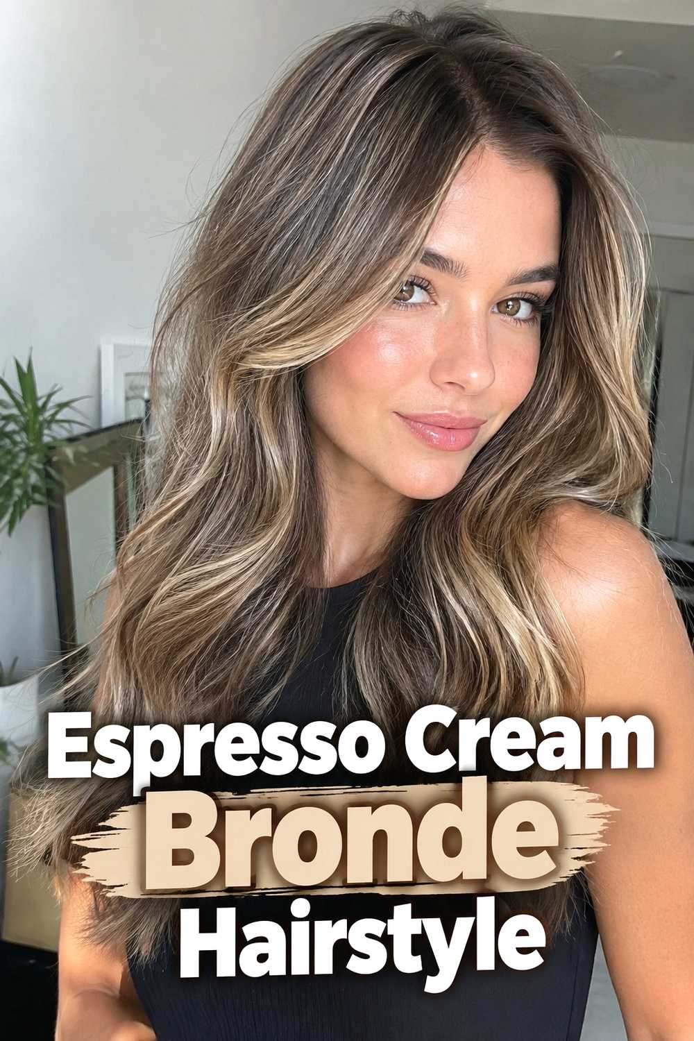 14. Espresso Cream Bronde Hairstyle