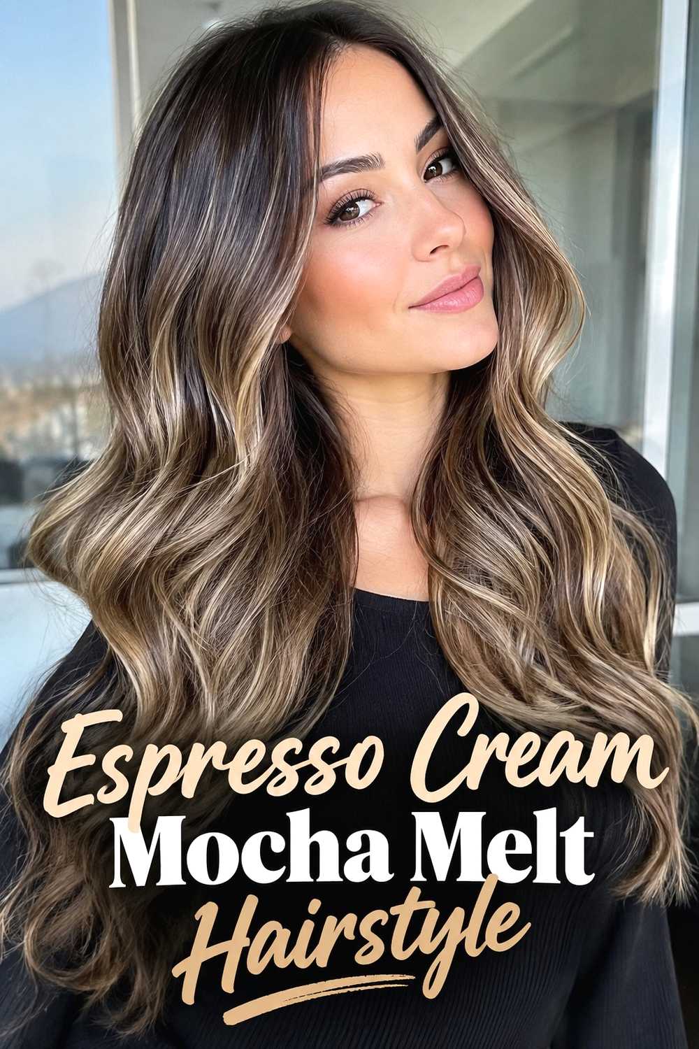 6. Espresso Cream Mocha Melt Hairstyle