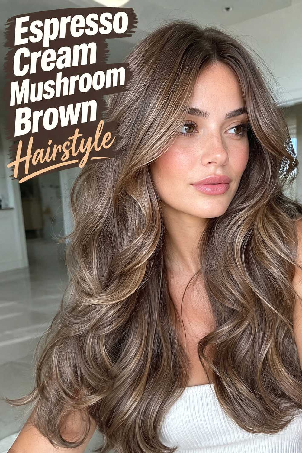 9. Espresso Cream Mushroom Brown Hairstyle