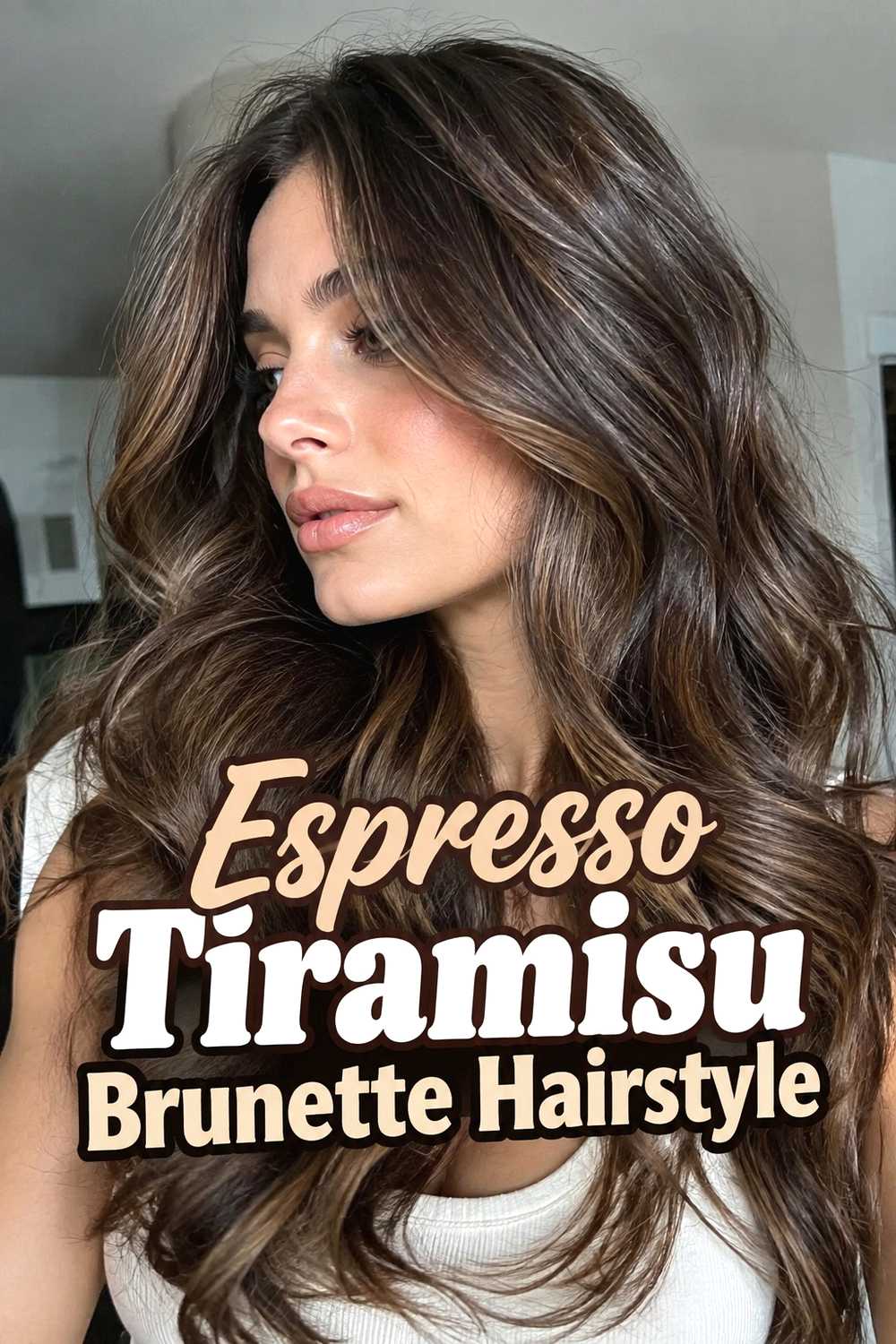 4. Espresso Tiramisu Brunette Hairstyle