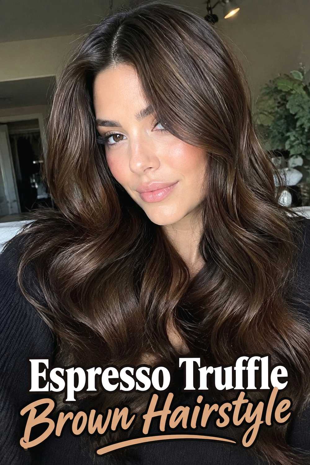 2. Espresso Truffle Brown Hairstyle