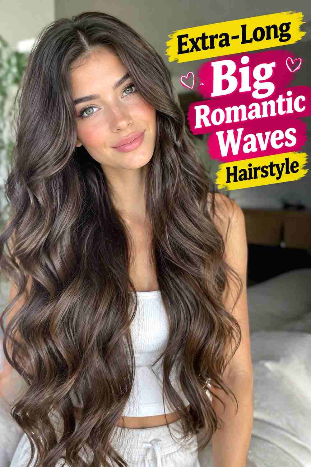 15. Extra Long Big Romantic Waves Hairstyle