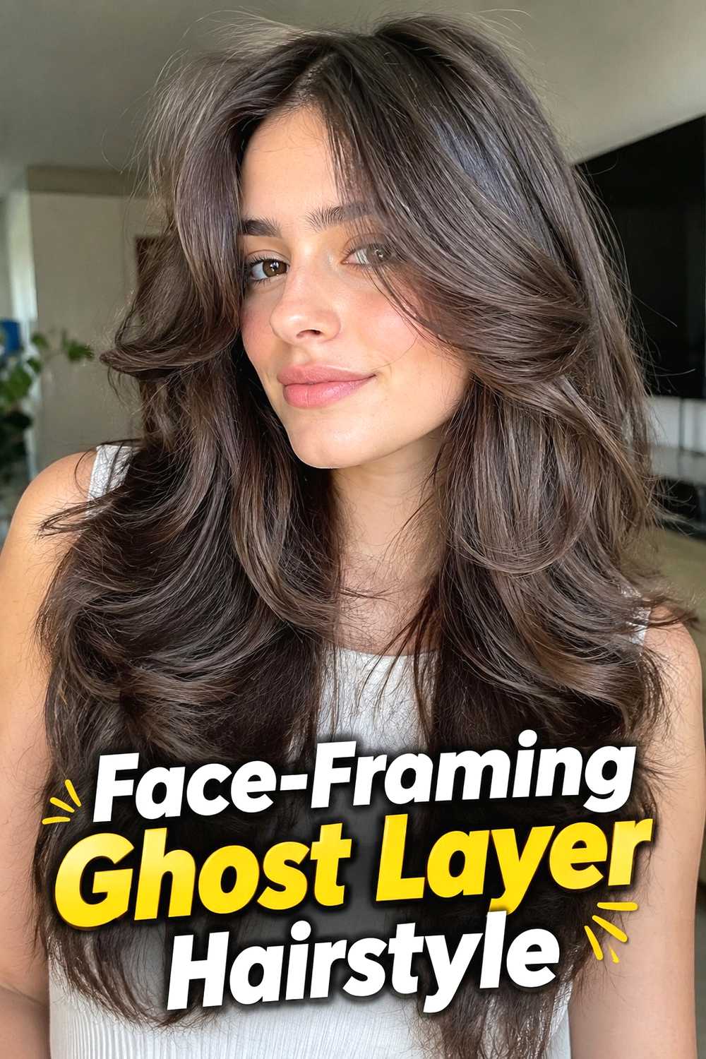 3. Face Framing Ghost Layer Hairstyle