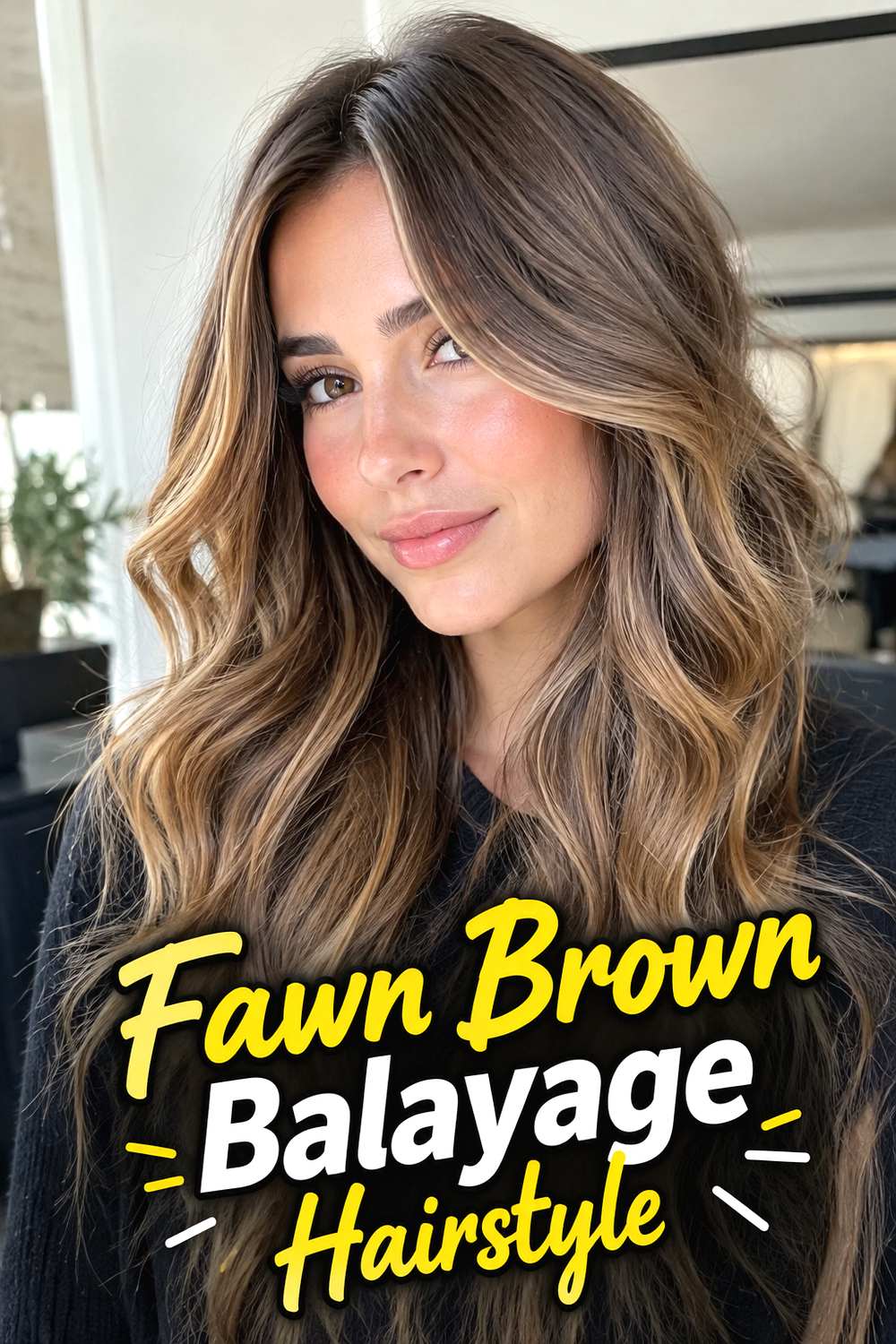Fawn Brown Balayage Hairstyle