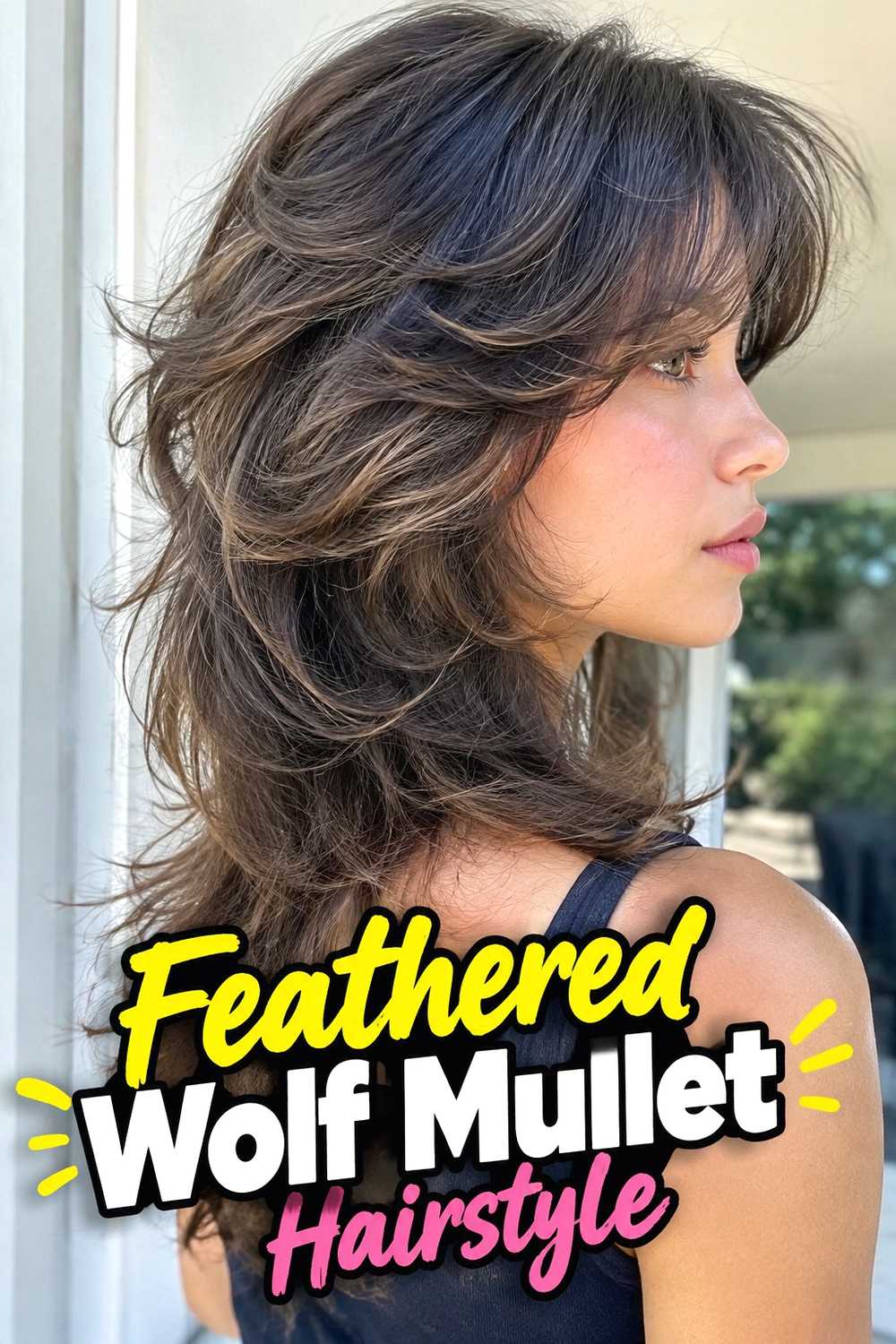10. Feathered Wolf Mullet Hairstyle