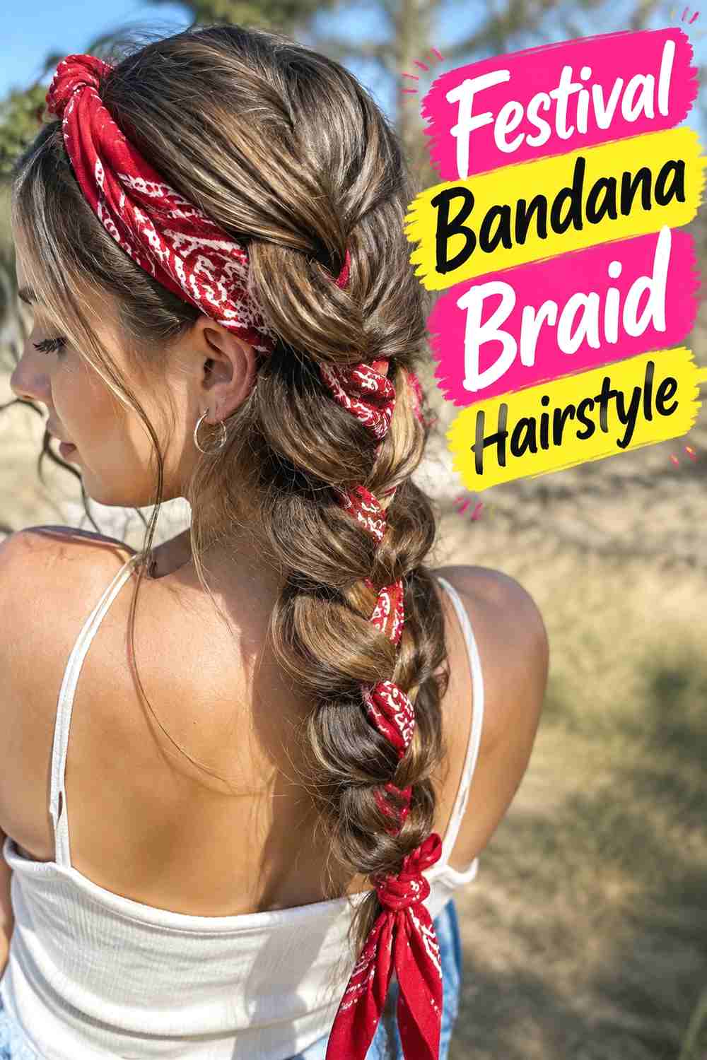 17. Festival Bandana Braid Hairstyle