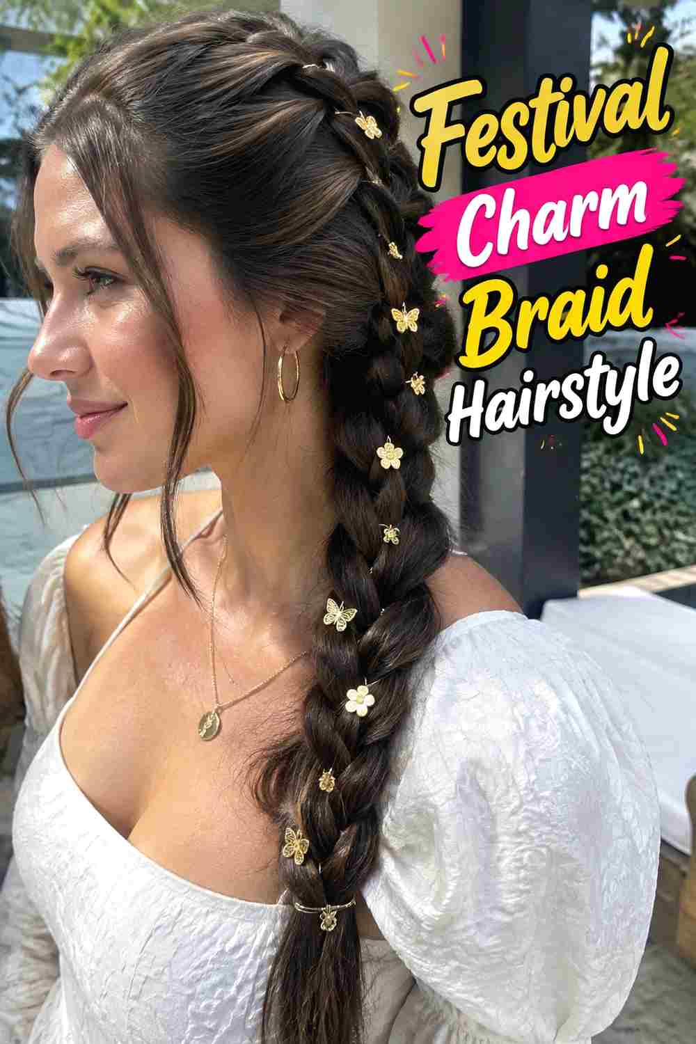 10. Festival Charm Braid Hairstyle