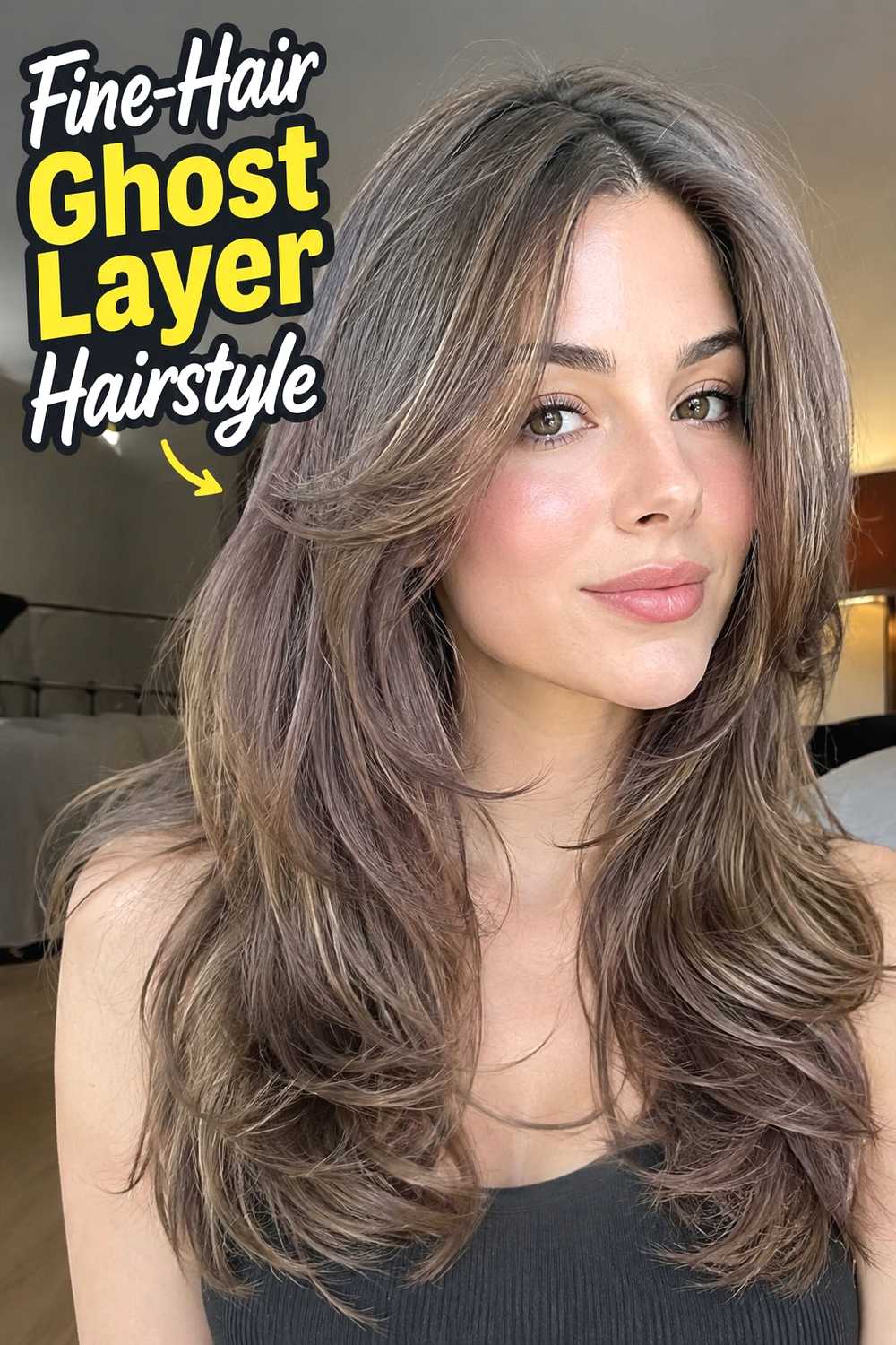 5. Fine Hair Ghost Layer Hairstyle