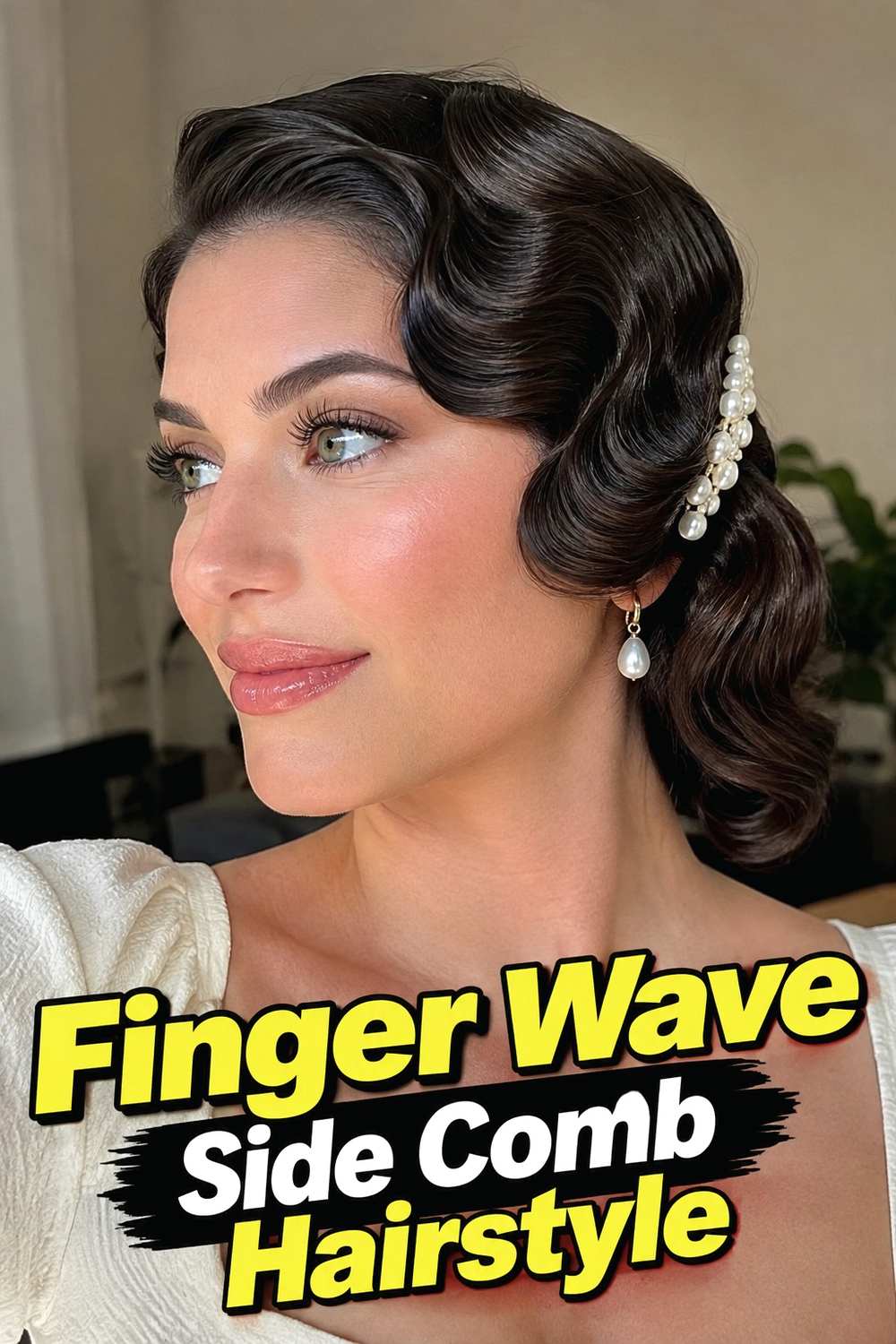 1. Finger Wave Side Comb Hairstyle