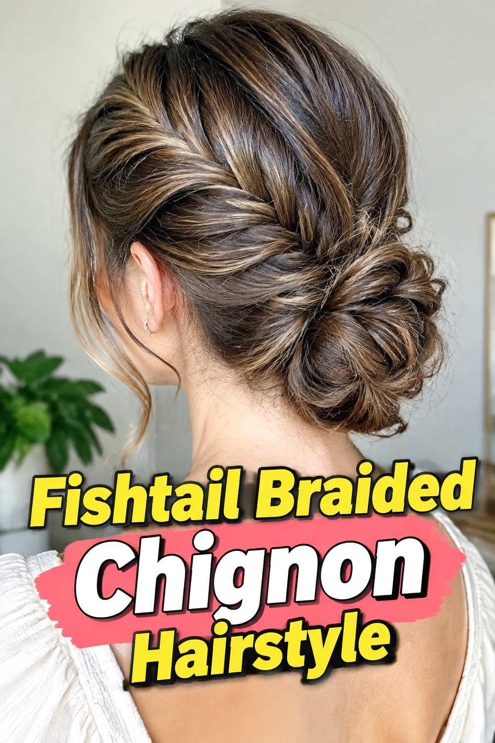 Fishtail Braided Chignon Hairstyle