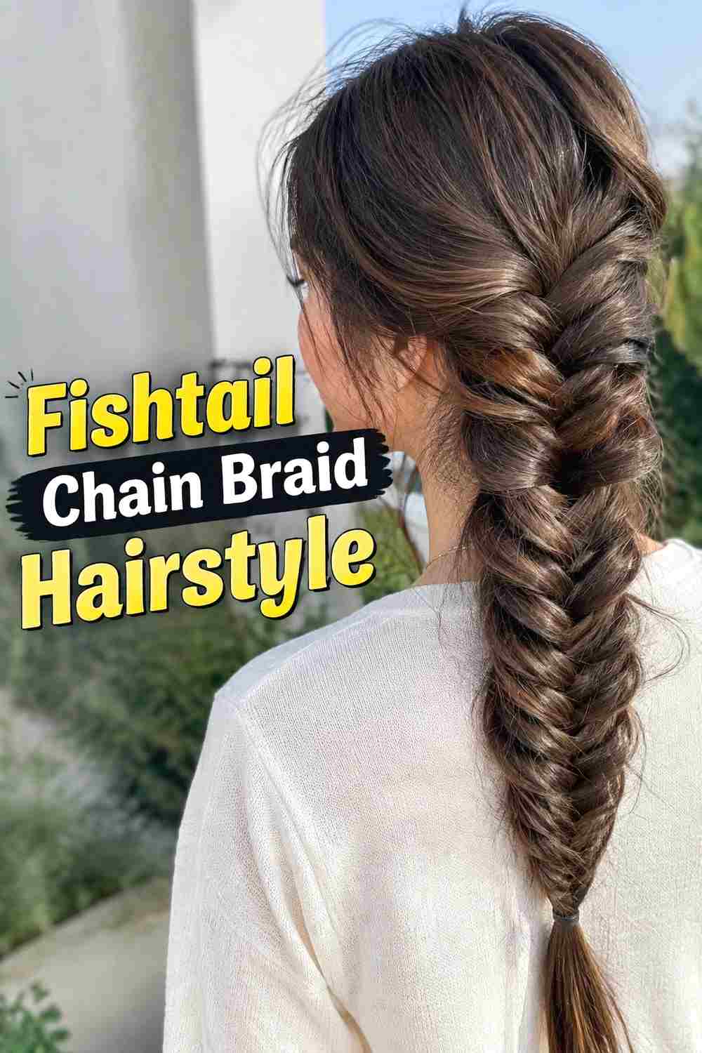 10. Fishtail Chain Braid Hairstyle