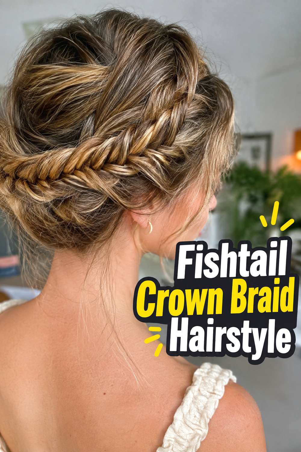 Fishtail Crown Braid Hairstyle