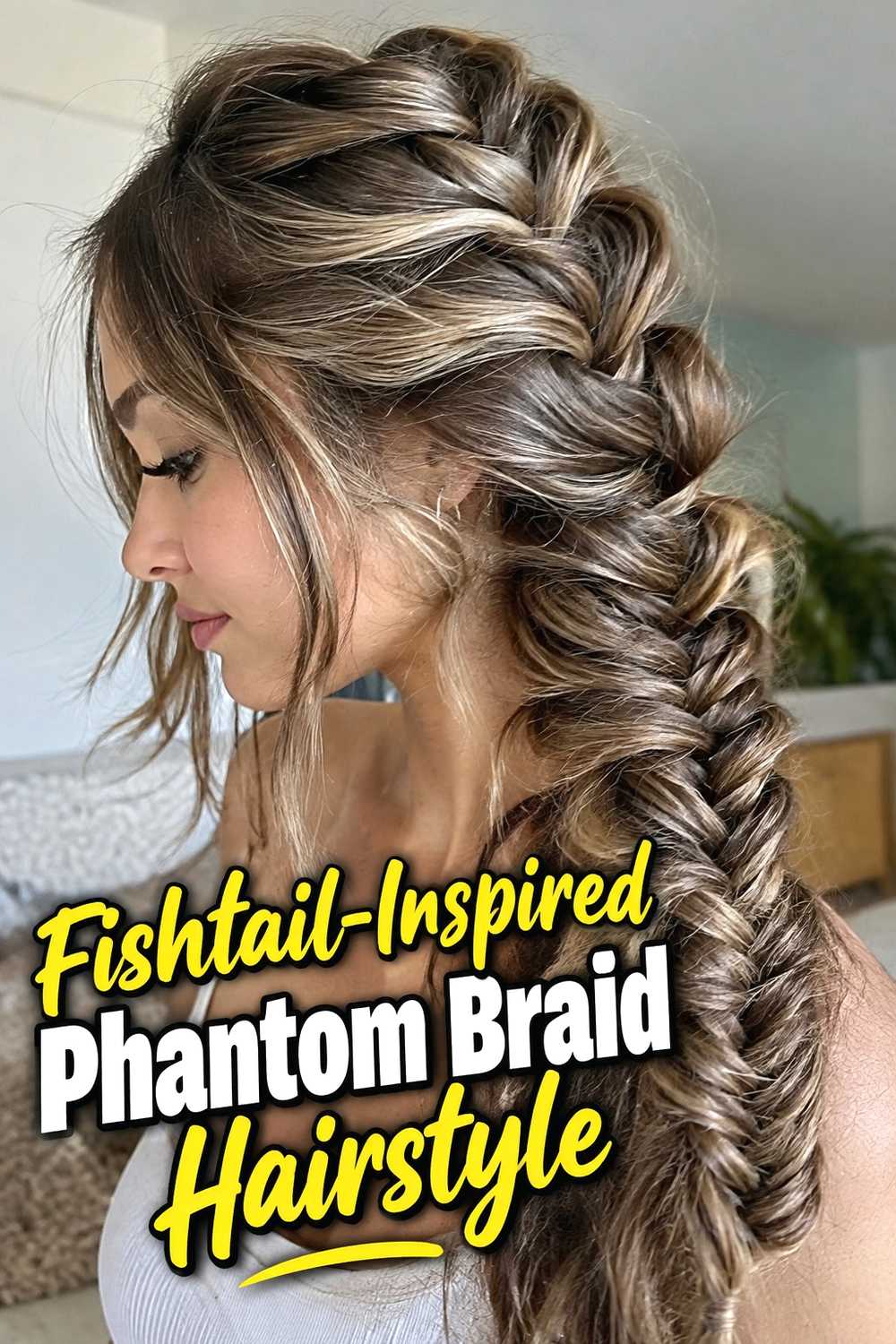 7. Fishtail Inspired Phantom Braid Hairstyle