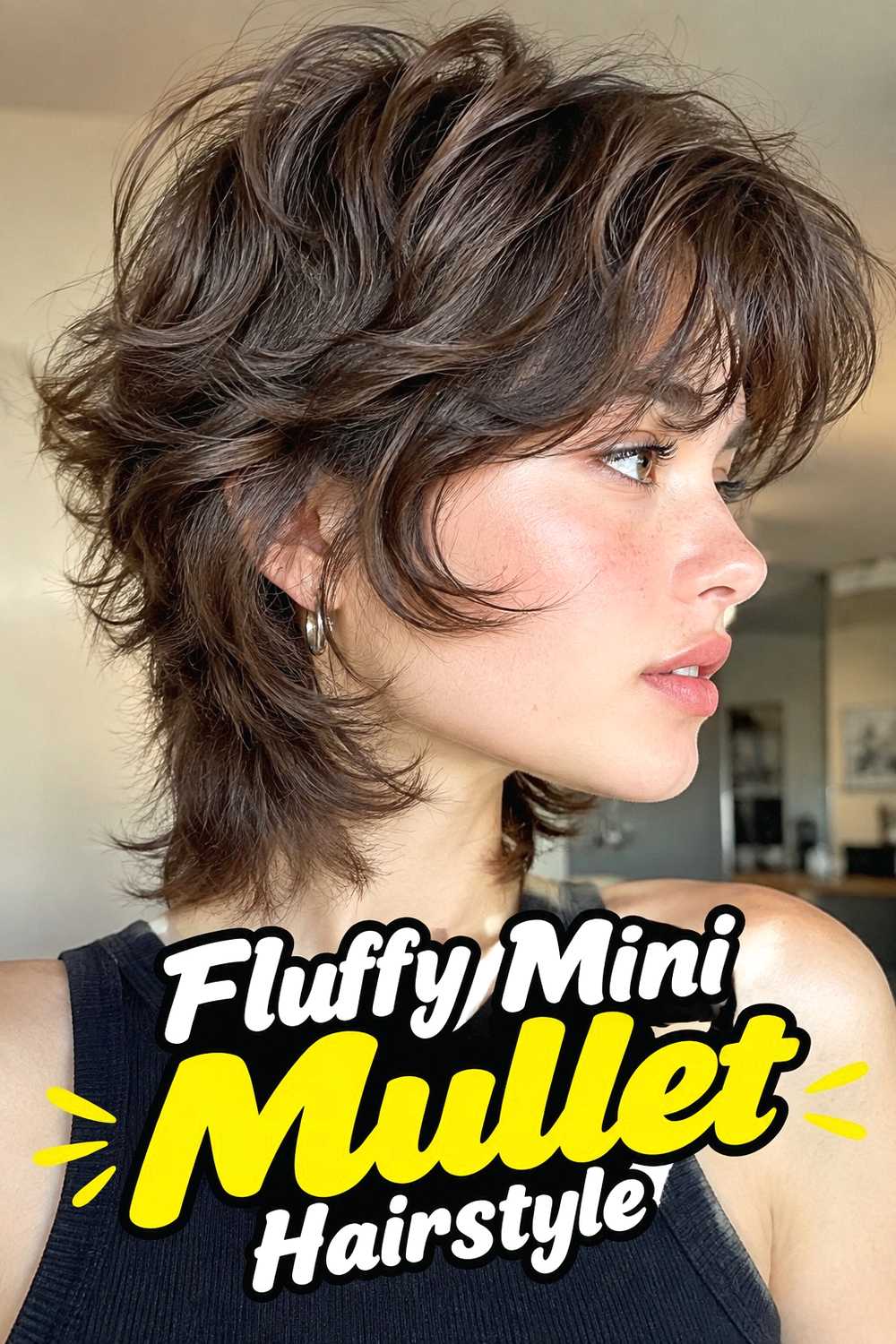 13. Fluffy Mini Mullet Hairstyle