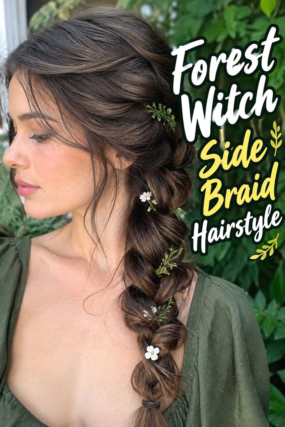 10. Forest Witch Side Braid Hairstyle