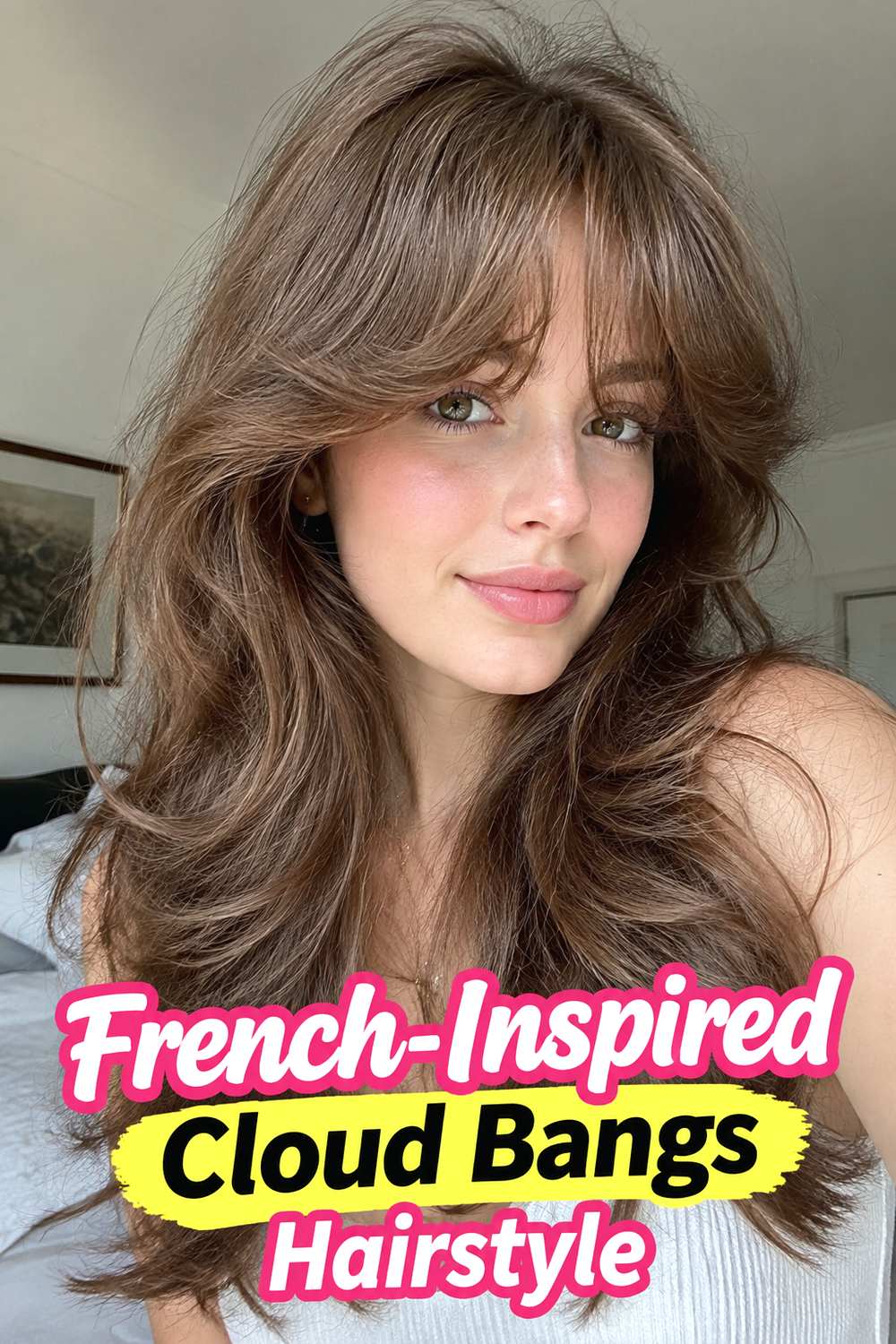 French-Inspired Cloud Bangs Hairstyle