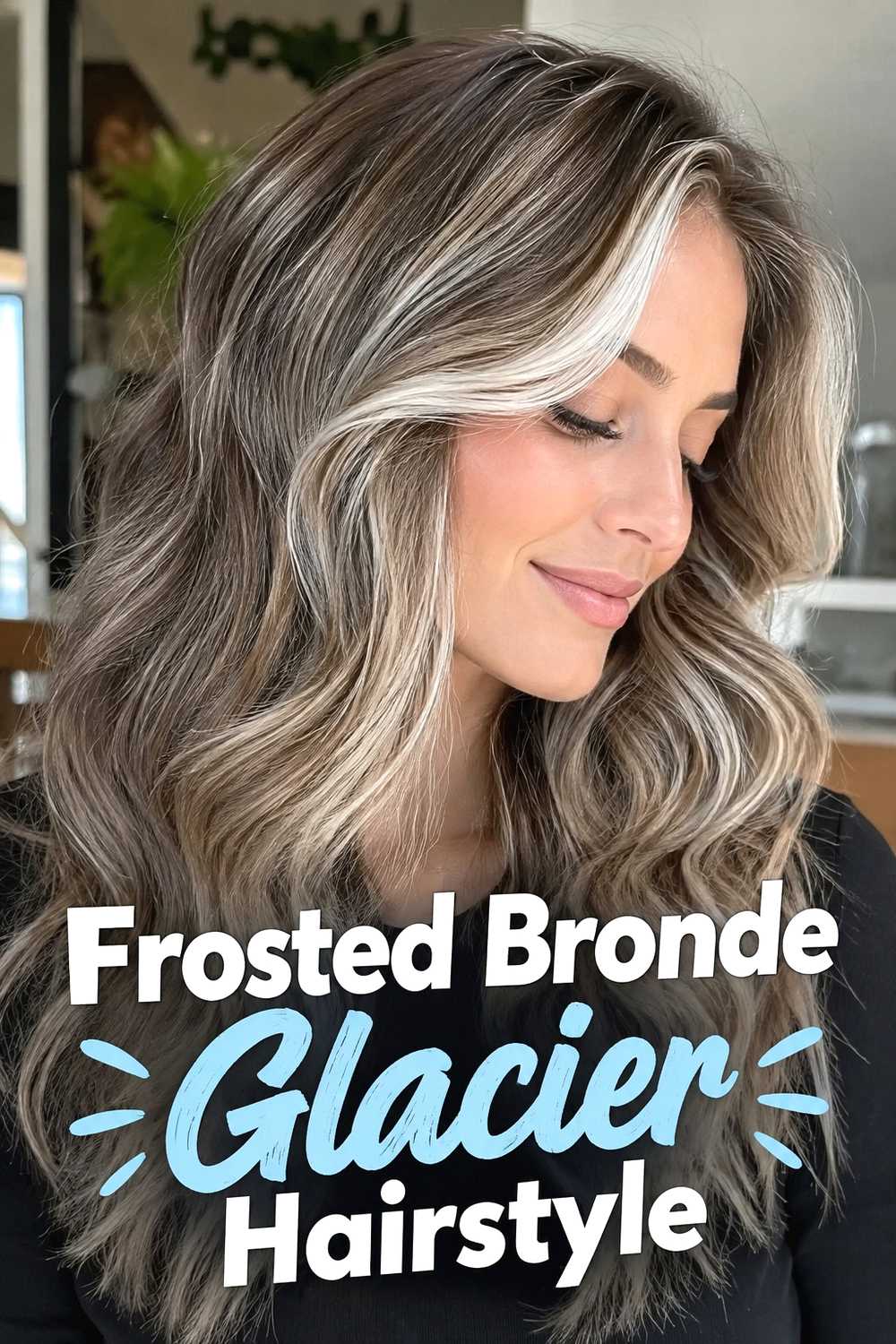 16. Frosted Bronde Glacier Hairstyle