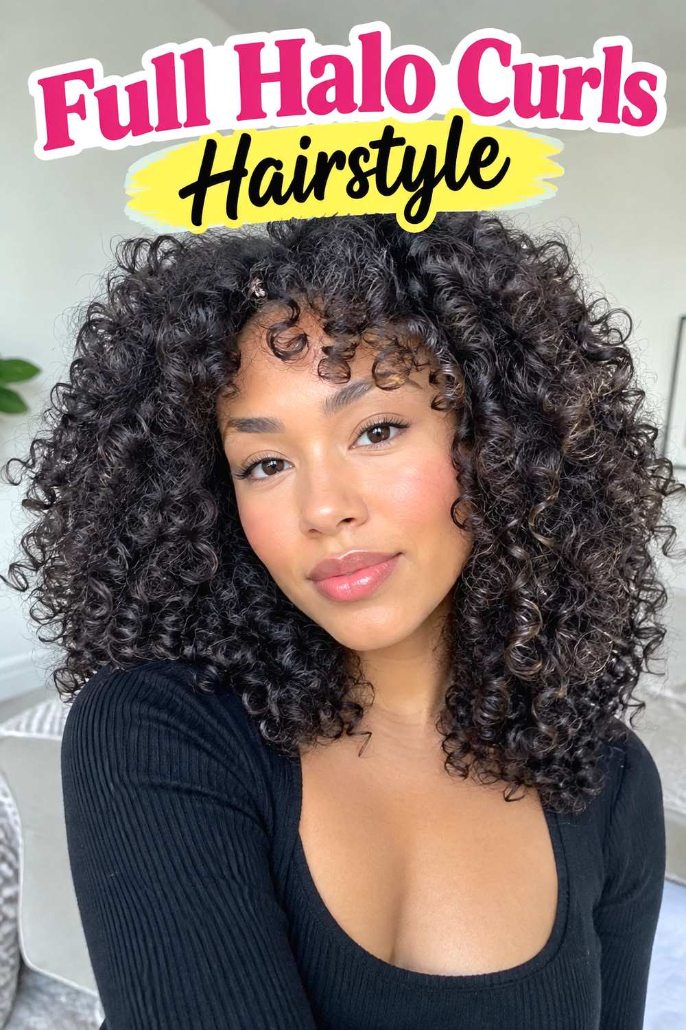 Full Halo Curls Hairstyle