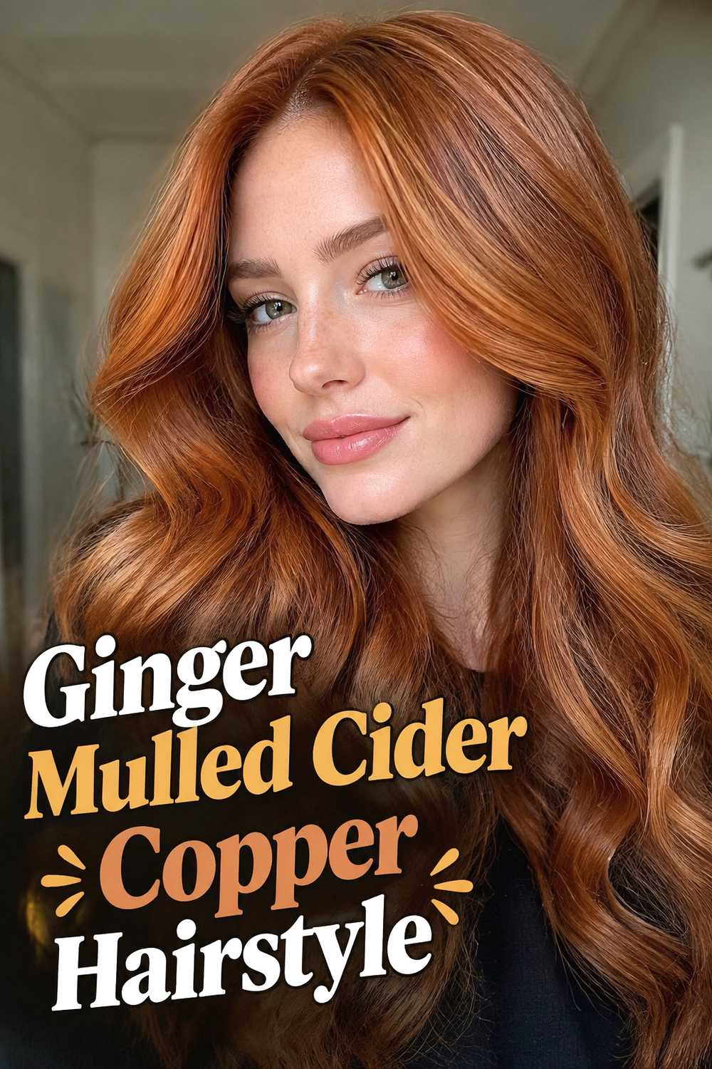 12. Ginger Mulled Cider Copper Hairstyle