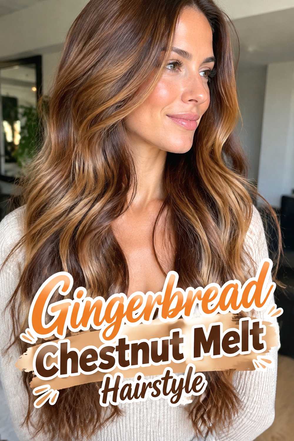 5. Gingerbread Chestnut Melt Hairstyle