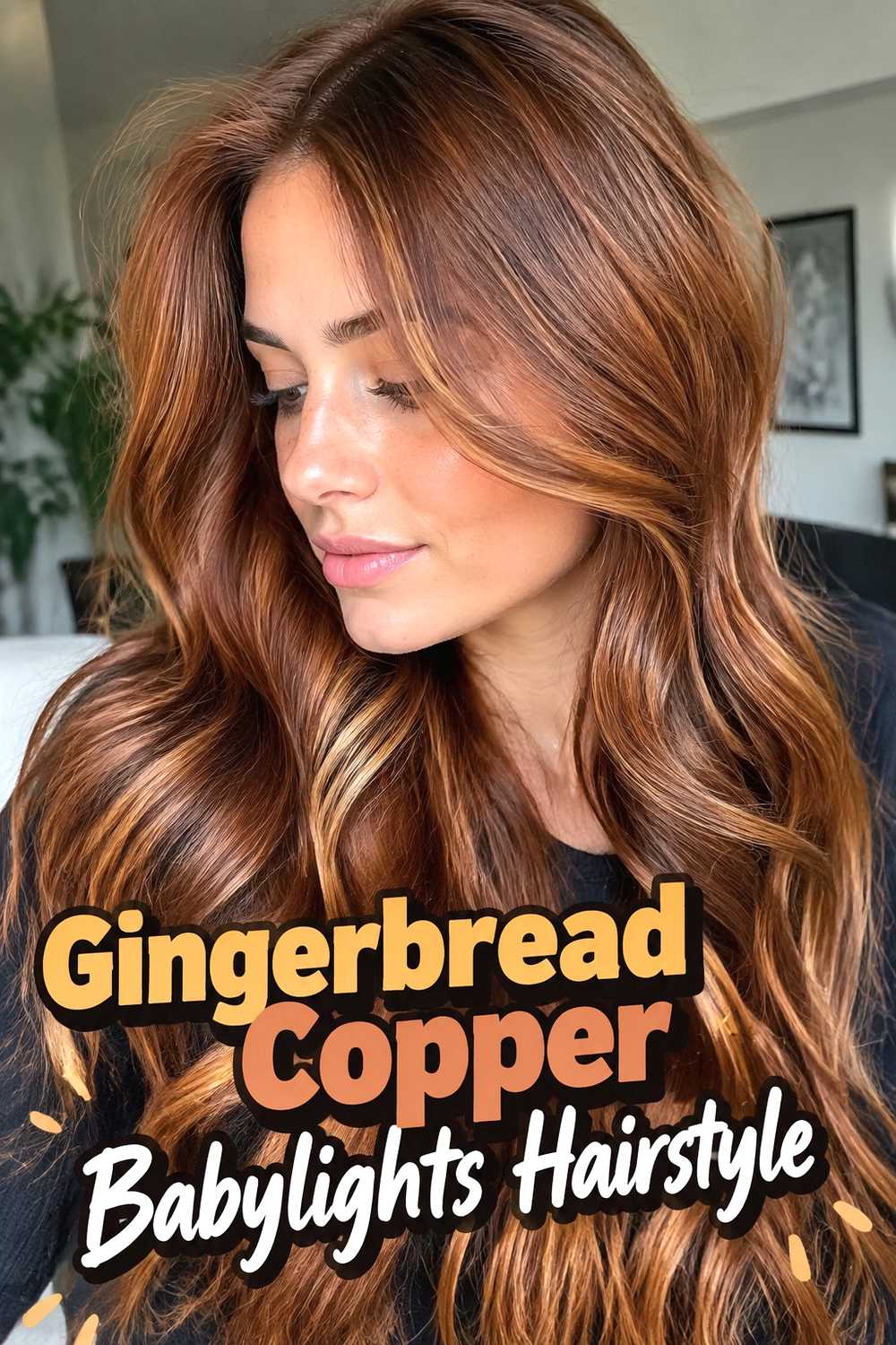 14. Gingerbread Copper Babylights Hairstyle