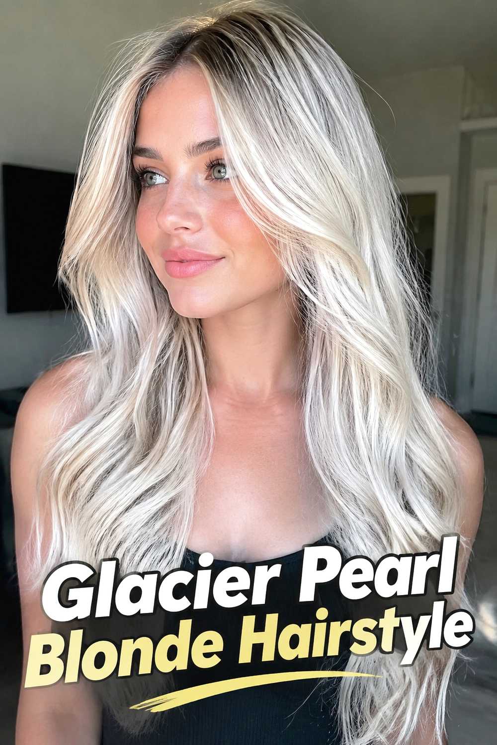 1. Glacier Pearl Blonde Hairstyle