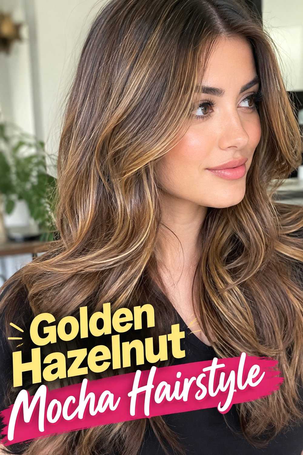 2. Golden Hazelnut Mocha Hairstyle