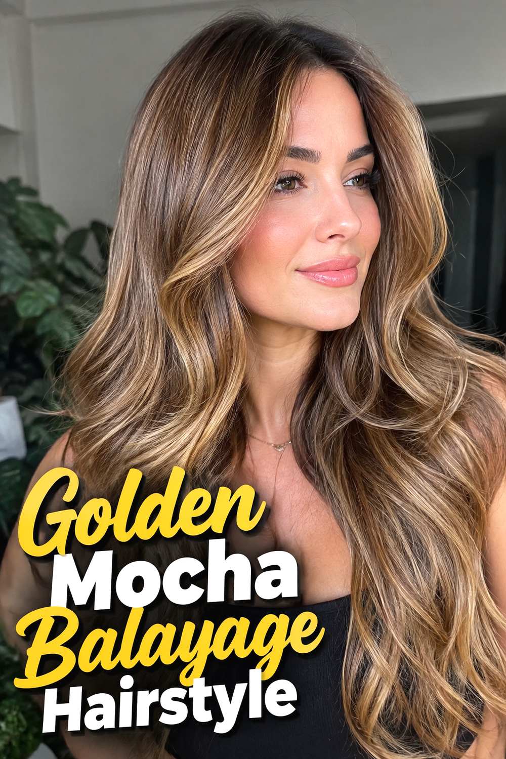 Golden Mocha Balayage Hairstyle