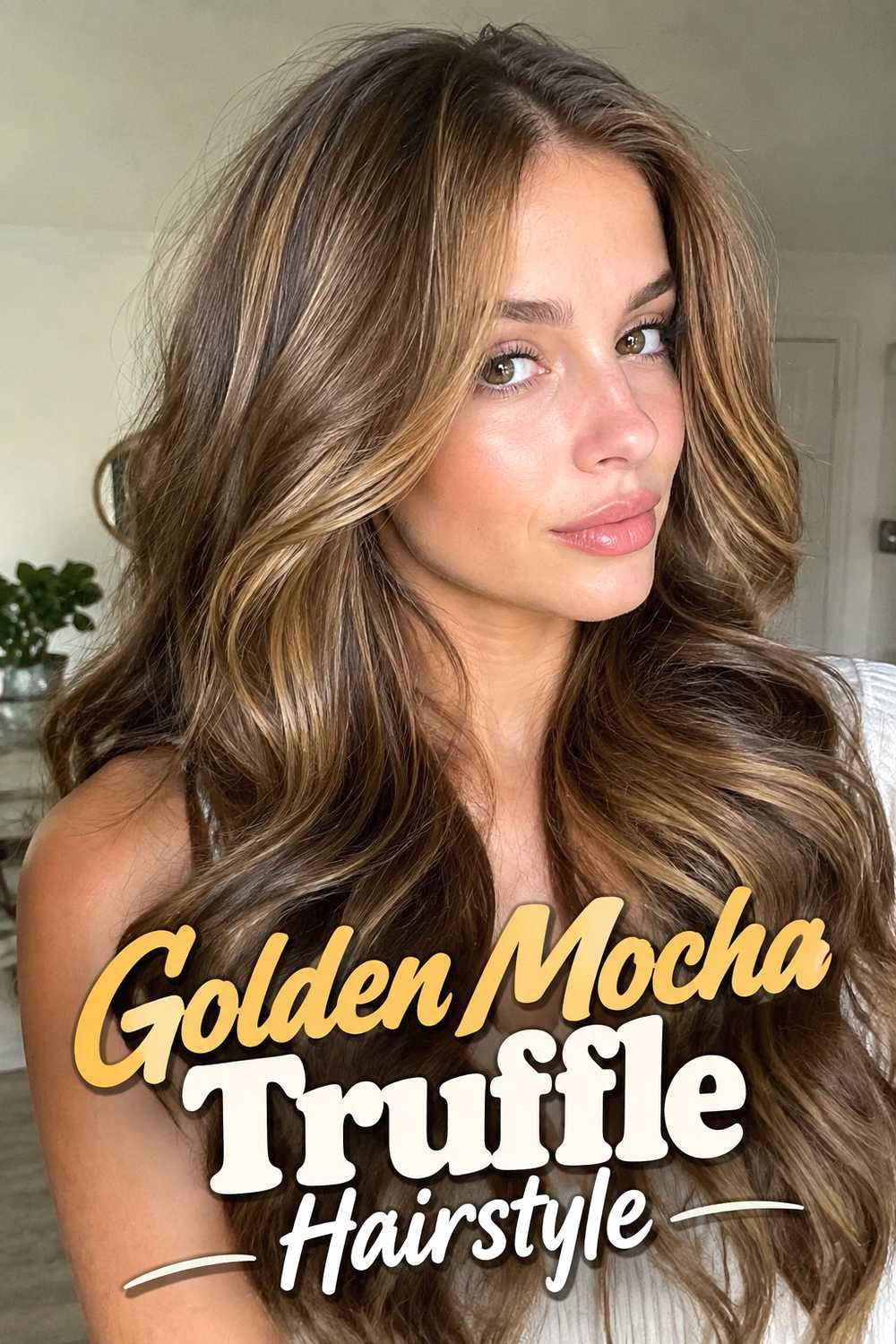 5. Golden Mocha Truffle Hairstyle