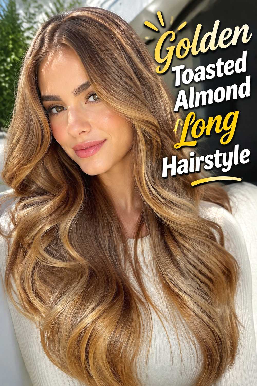 12. Golden Toasted Almond Long Hairstyle