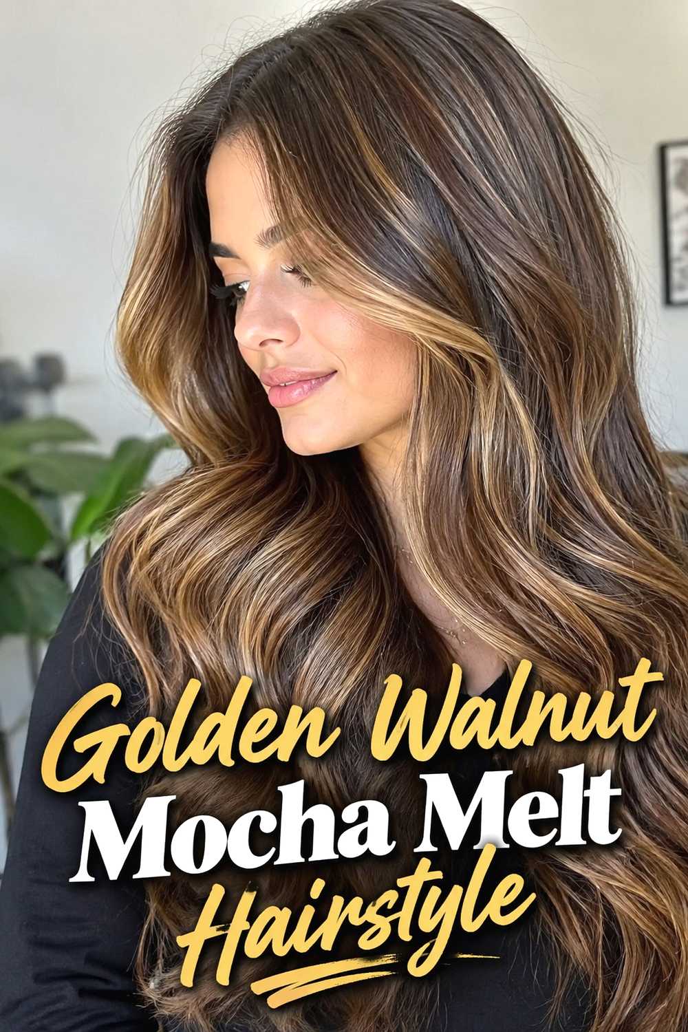 5. Golden Walnut Mocha Melt Hairstyle