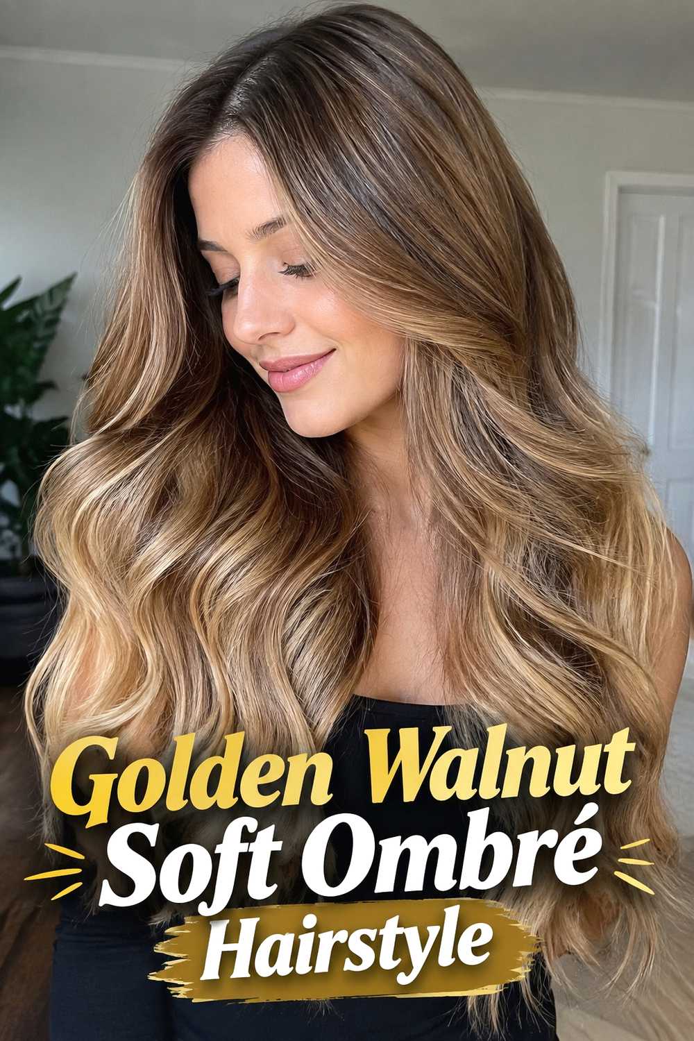 21. Golden Walnut Soft Ombre Hairstyle