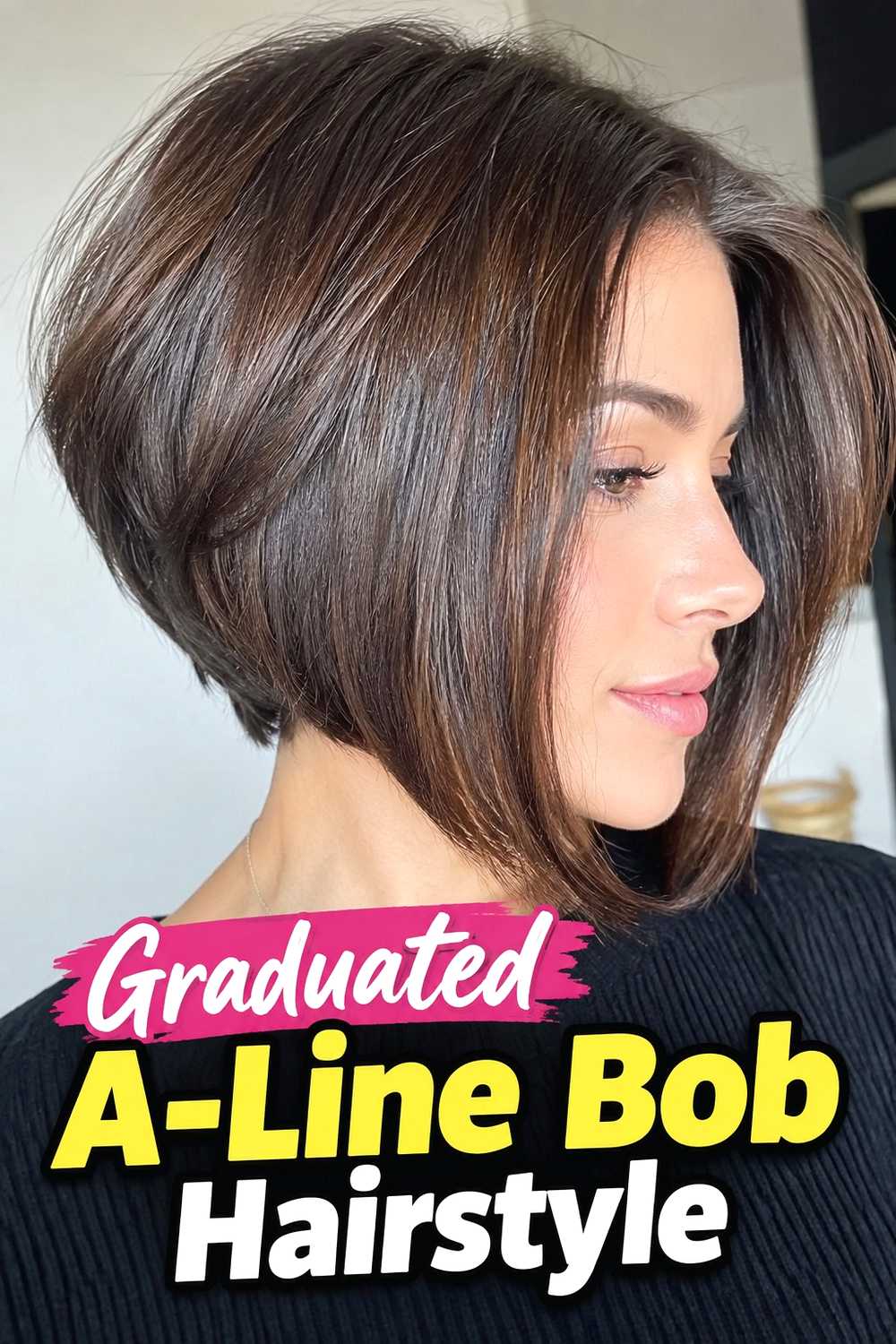 5. Graduated A Line Bob Hairstyle