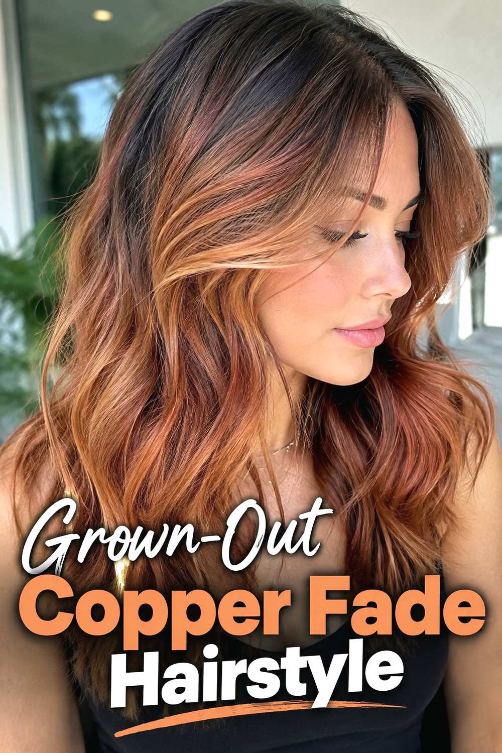 2. Grown Out Copper Fade Hairstyle