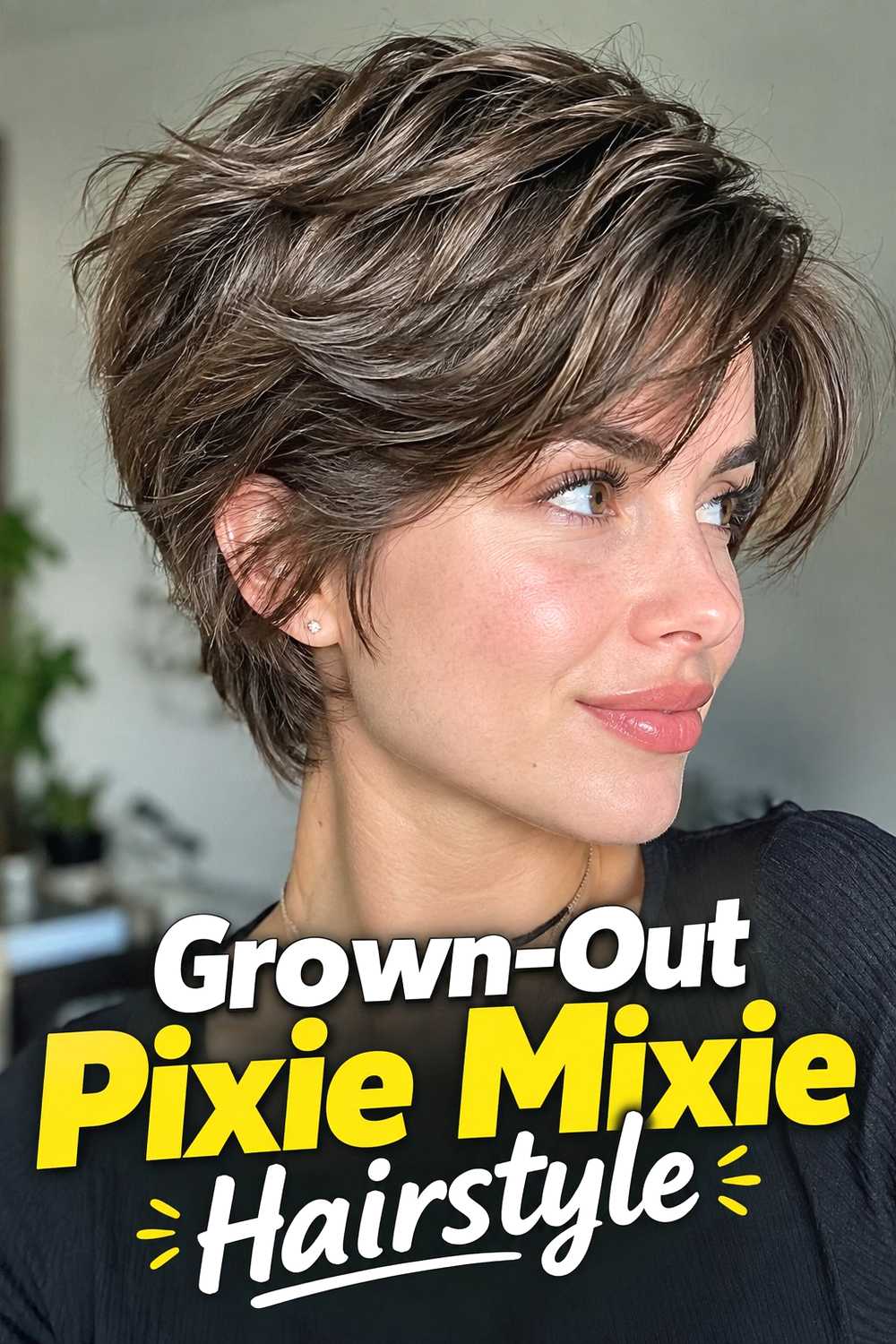 15. Grown Out Pixie Mixie Hairstyle