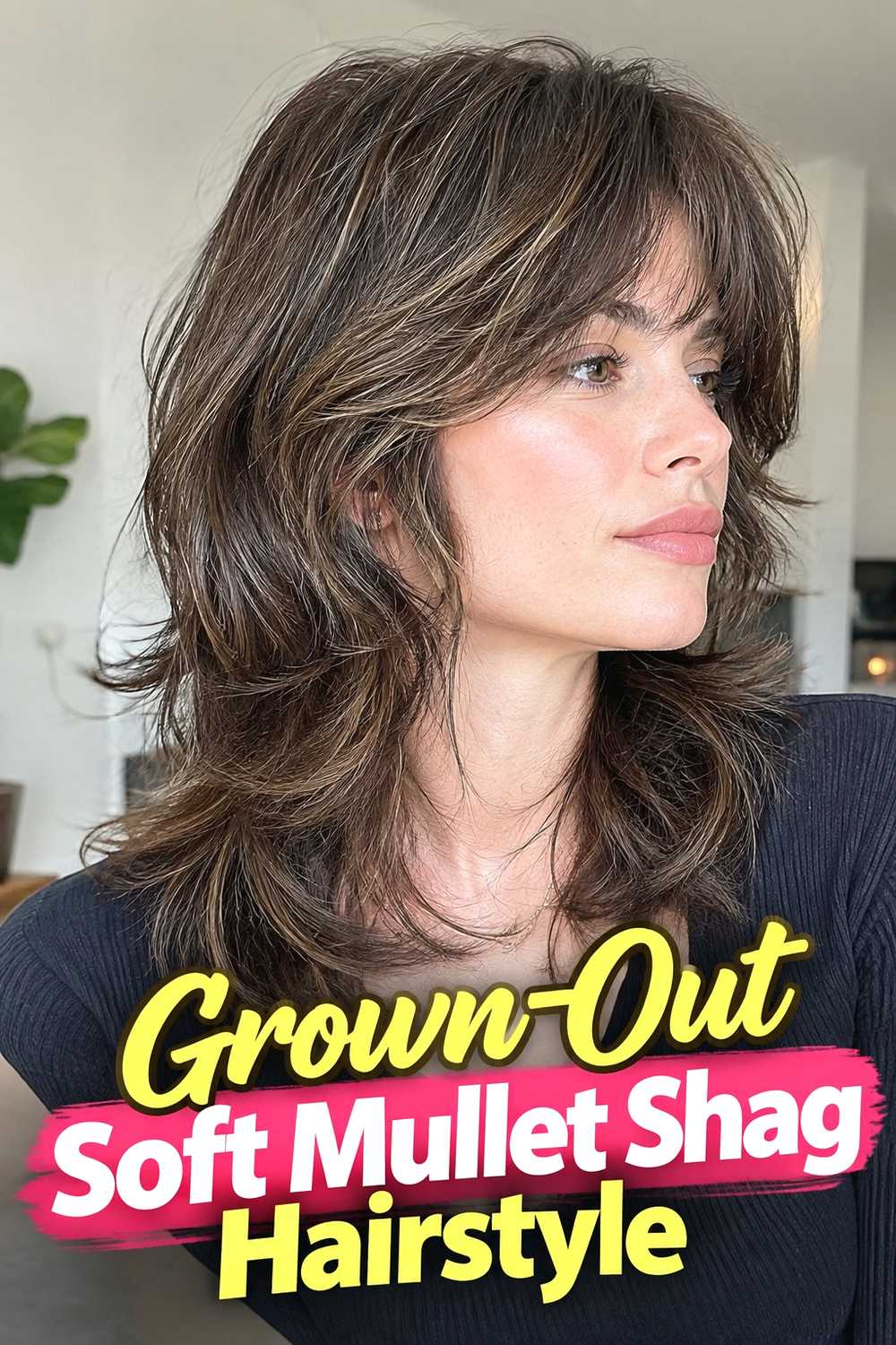 13. Grown Out Soft Mullet Shag Hairstyle