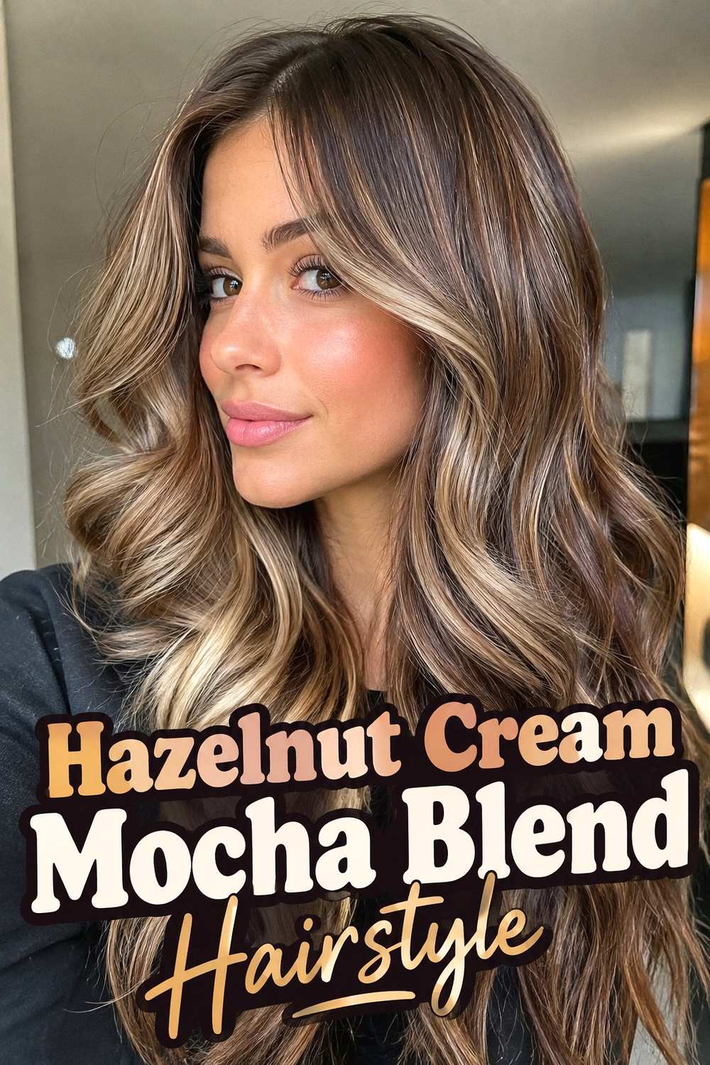 14. Hazelnut Cream Mocha Blend Hairstyle