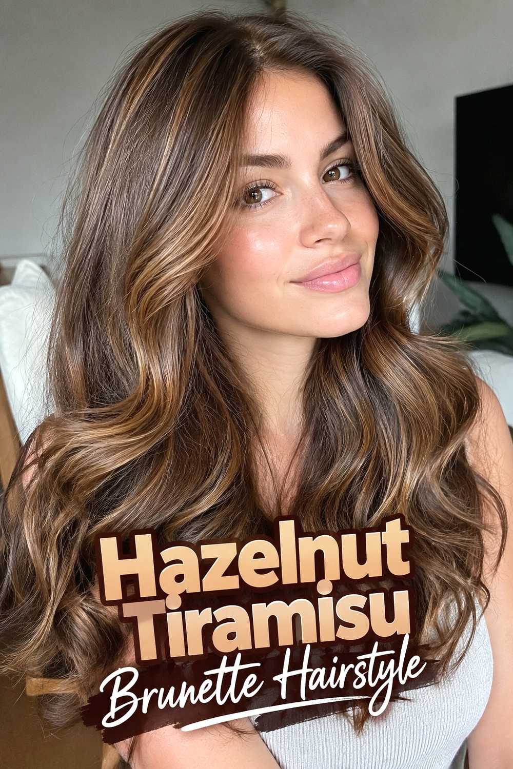 7. Hazelnut Tiramisu Brunette Hairstyle