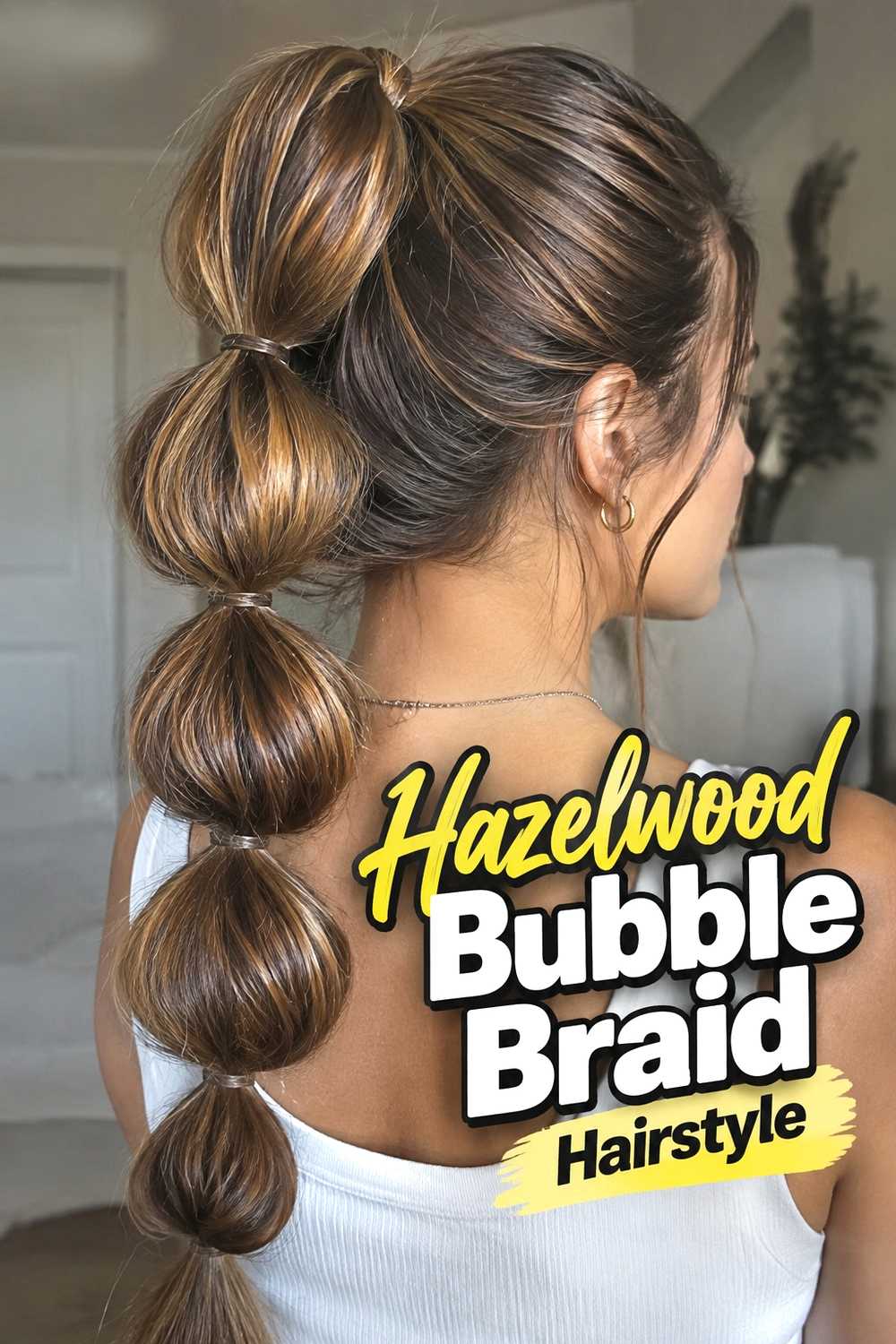 12. Hazelwood Bubble Braid Hairstyle