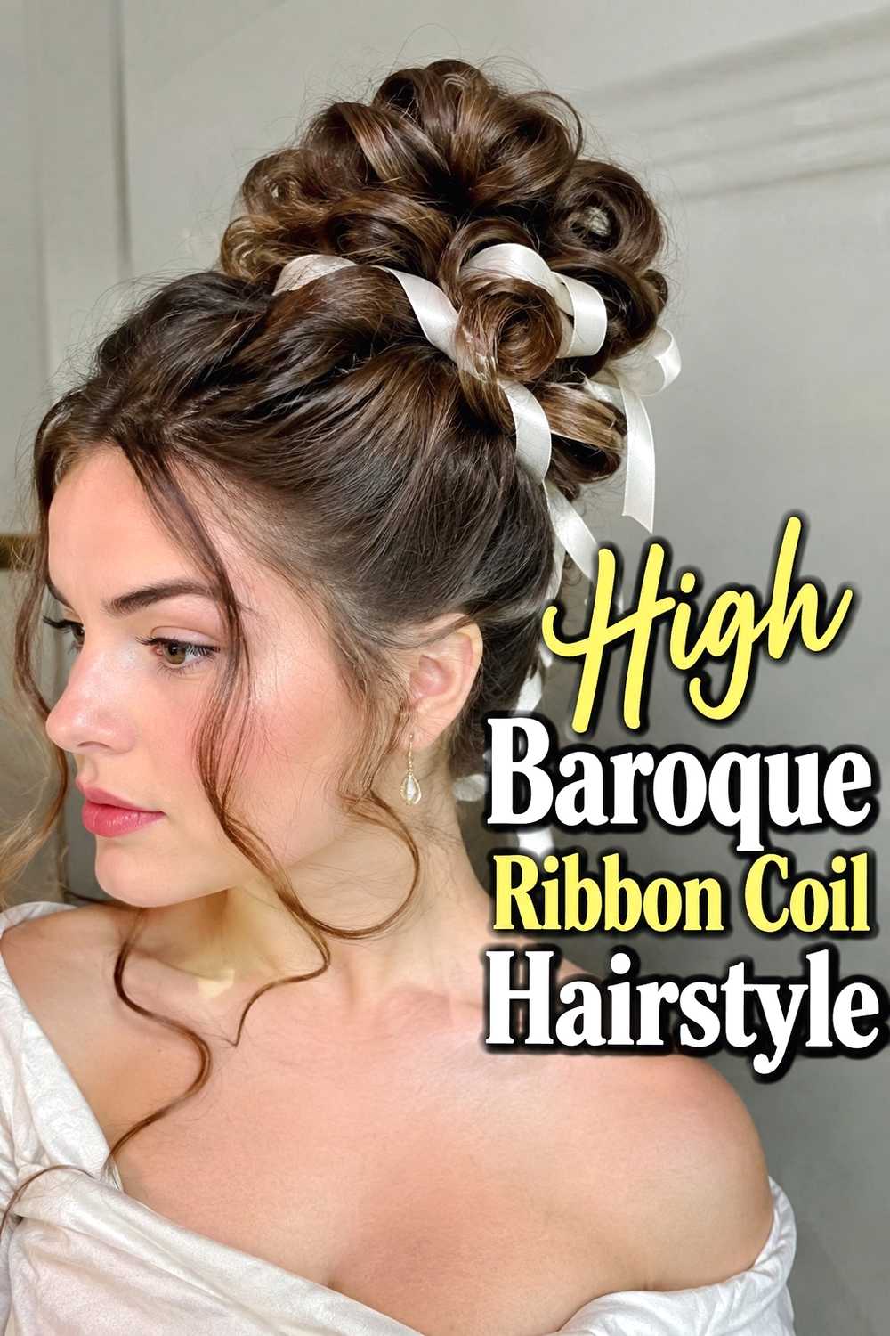 7. High Baroque Ribbon Coil Hairstyle