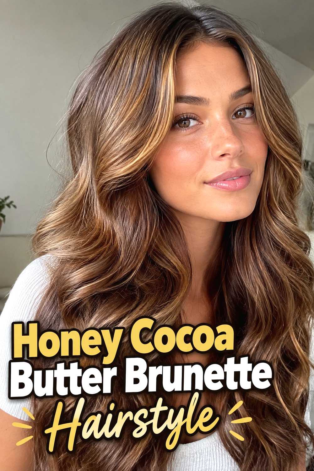 5. Honey Cocoa Butter Brunette Hairstyle