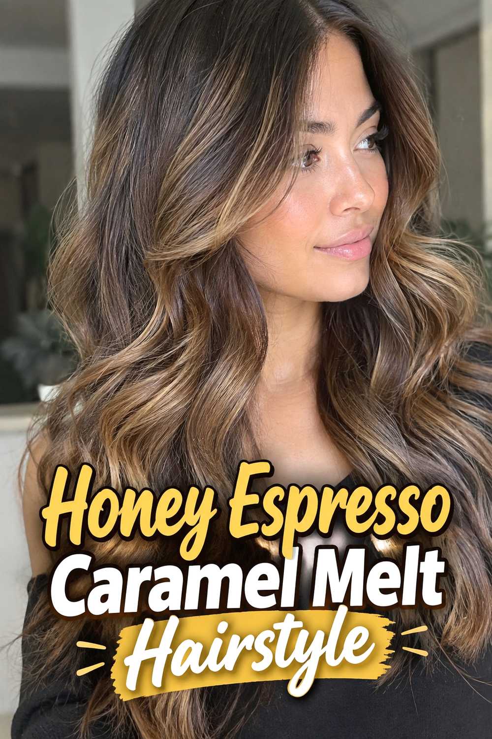 4. Honey Espresso Caramel Melt Hairstyle