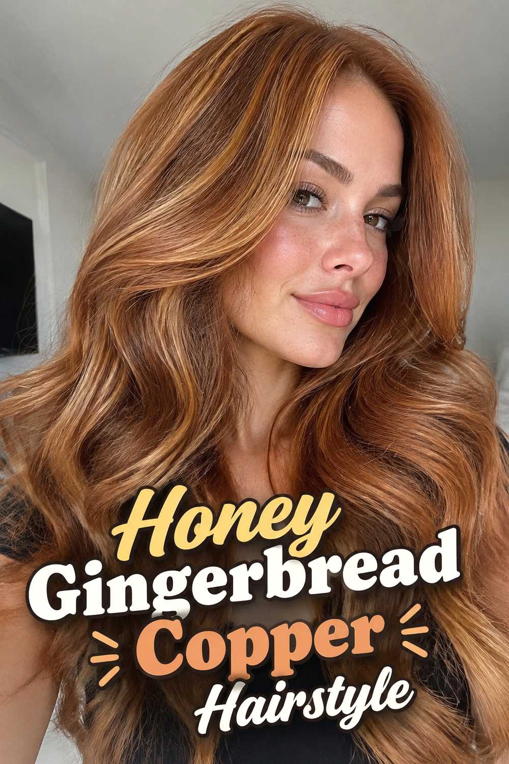 19. Honey Gingerbread Copper Hairstyle