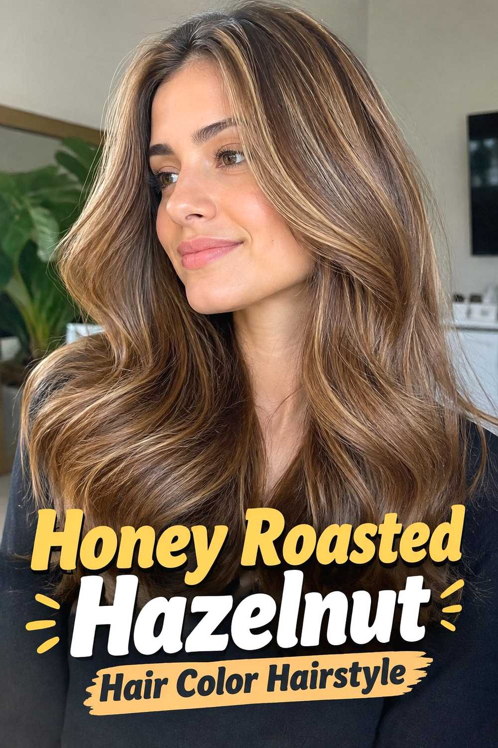7. Honey Roasted Hazelnut Hair Color Hairstyle
