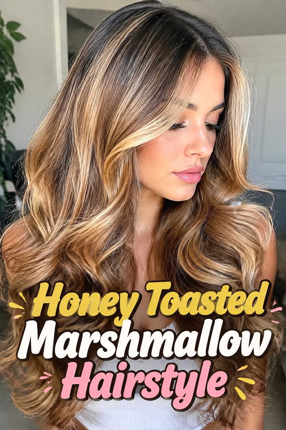 7. Honey Toasted Marshmallow Hairstyle