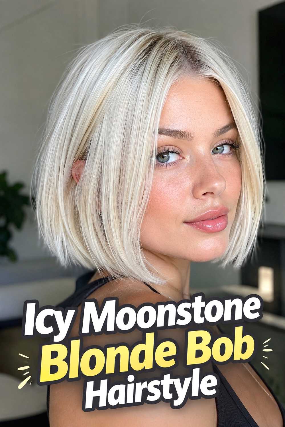 4. Icy Moonstone Blonde Bob Hairstyle
