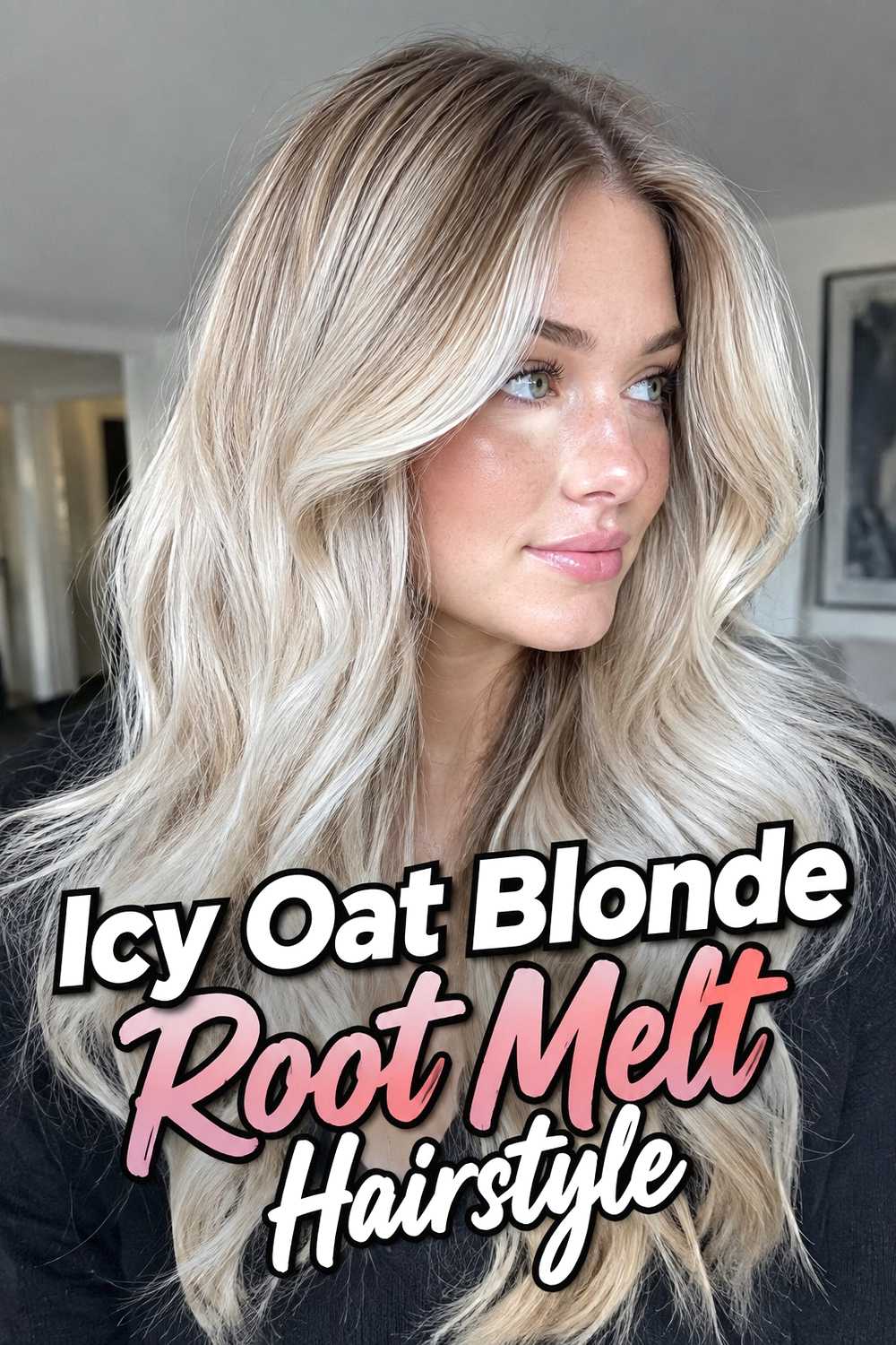 3. Icy Oat Blonde Root Melt Hairstyle
